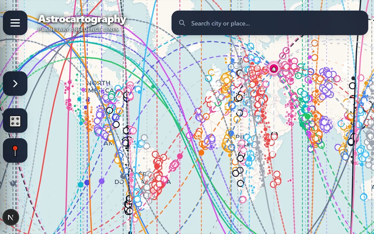 AstroGuido interactive astrocartography interface