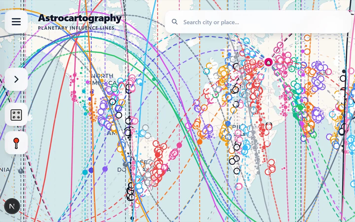 AstroGuido interactive astrocartography interface